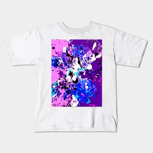 Deep Purple Abstract Kids T-Shirt